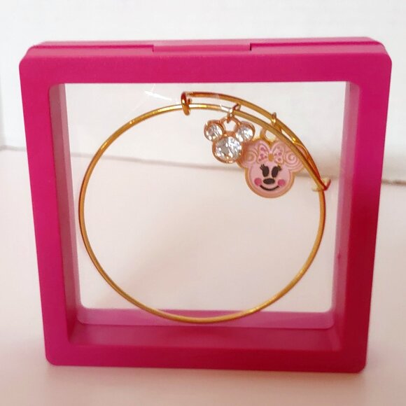 Just Jess Fashions Charm Bracelet Minnie Mouse Gingerbread Pink Christmas NIB - Picture 1 of 5